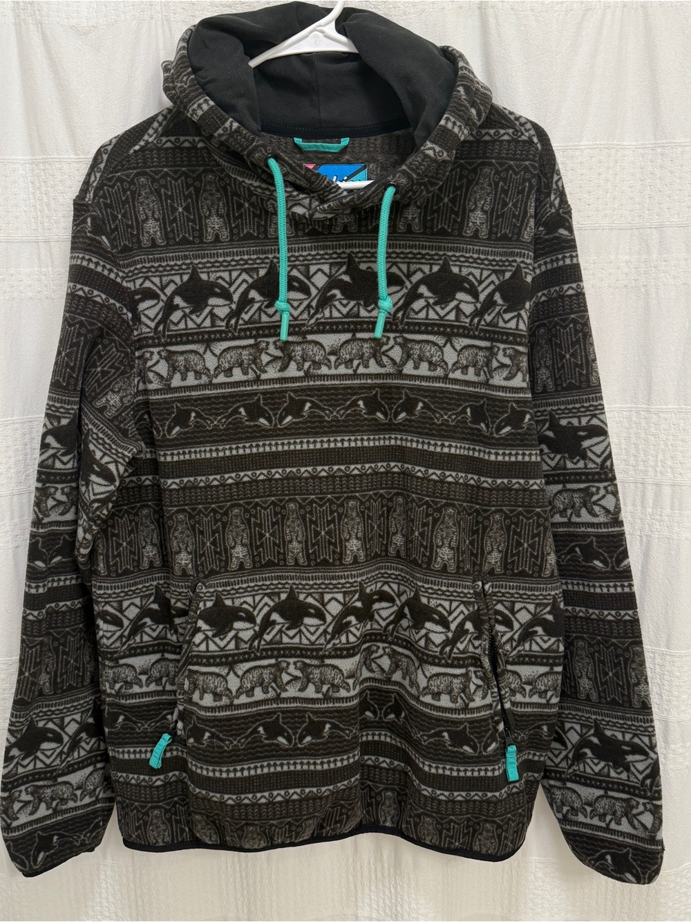 Chubbies Fleece Pullover Hooded Sweatshirt The Grey Anatomy Men’s Medium
